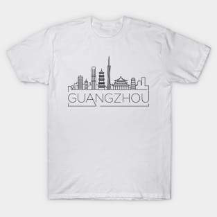 Guangzhou Minimal Skyline T-Shirt